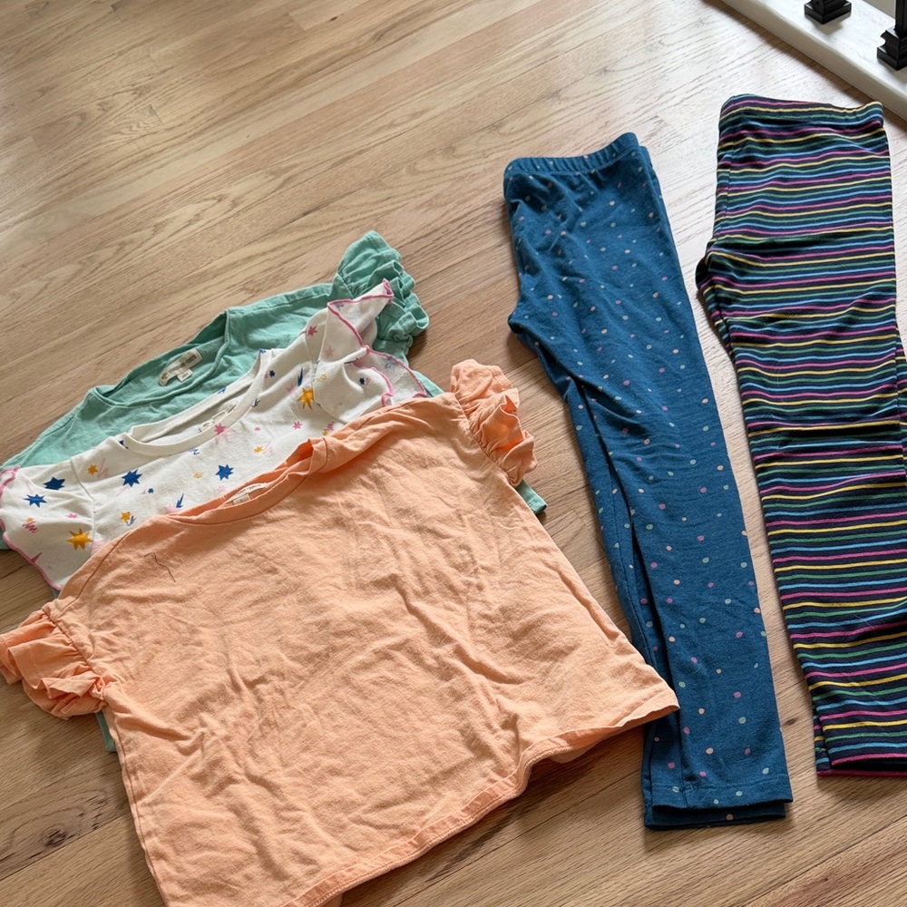 Tucker + Tate Peach, Mint, White & Blue Kids Matching Sets